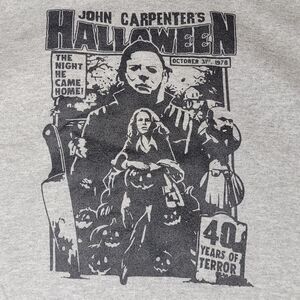 XL Halloween theme grey hoodie BNWT